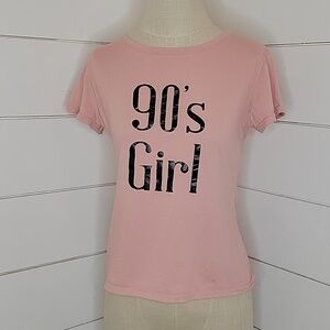 BOUTIQUE small pink tee shirt "90s Girl"